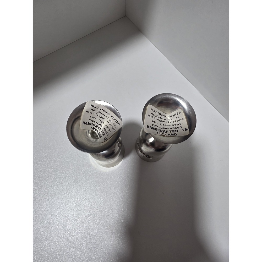 Mullingar Pewter Irish Claddagh Goblets Set of 2 Handcrafted Ireland Wine Cups - Picture 6 of 9
